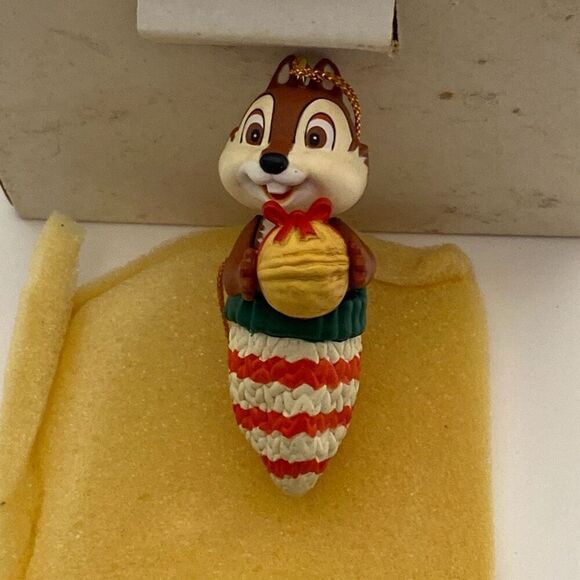 Disney Christmas Magic CHIP With Acorn Christmas Ornament By Grolier Vintage - Picture 1 of 6